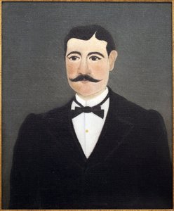 Portrett av Frumence Biche i vanlige klær (marechal des logis). Maleri av Henri Rousseau (1844-1910), kjent som tollvesenet, olje på lerret, slutten av 1800-begynnelsen av 1900-tallet, fransk kunst, Musee International d