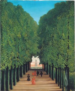 The Avenue in the Park at Saint Cloud, ca. 1908 (olje på lerret) av Henri Rousseau