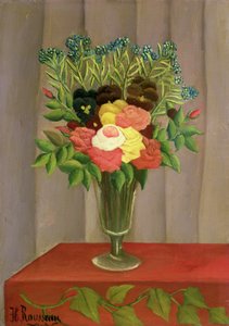 Blomster med lavendelbakgrunn