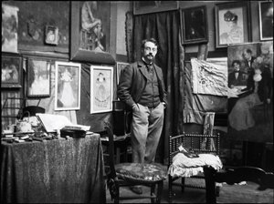Henri Matisse i verkstedet til Henri Evenepoel, 1897.