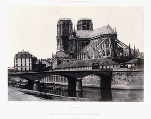 Church of Notre-Dame, XII århundre, ca. 1852 (salttrykk) av Henri Jean Louis (attr.to) Le Secq