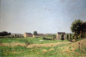 Landskap i Saulce, Yonne av Henri Joseph Harpignies