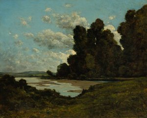 Elven Loire ved Nevers, 1901. av Henri Joseph Harpignies
