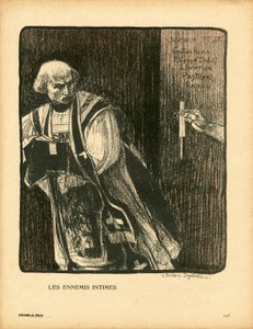 L'Plate au beurre, nummer 180, satirisk i svart-hvitt av Henri Jules Ferdinand Bellery Defontaines