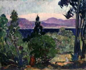 Landskap av Midi (olje på lerret) av Henri Lebasque