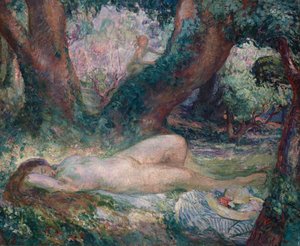 Sovende nymfe av Henri Lebasque