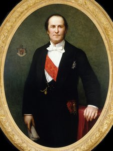Portrett av Georges-Eugène Baron Haussmann 1809-1891, ca 1860. av Henri Lehmann