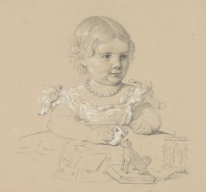 Portrett av et barn av Henri Lehmann