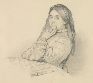 Portrett av hans mor av Henri Lehmann