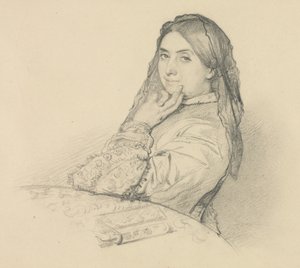 Portrett av hans mor, 1851. av Henri Lehmann