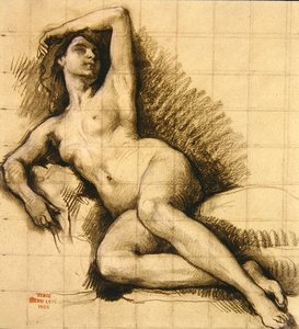 Studie - Recling kvinnelig naken