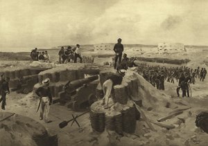 Slaget ved Bomarsund, 1854 (gravyr)