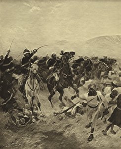 Slaget ved Fatehabad, 1879 (gravyr)