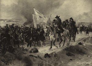 Slaget ved Ramillies, 1706 (gravyr)