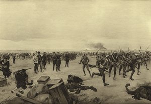 Forsvaret av den kinesiske legasjonen, 1900 (gravyr)