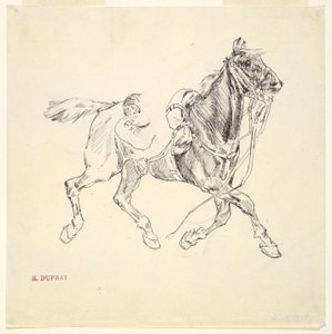 Militær hest av Henri Louis Dupray