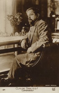 Claude Debussy , fransk komponist (1862-1918) (s/hvitt bilde)