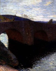 The Bridge (olje på lerret) av Henri Martin