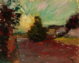 Solnedgang på Korsika av Henri Matisse