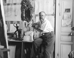Henri Matisse, maleren (s/h-foto) av Henri Matisse