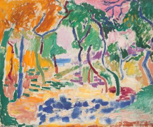 Landskap nær Collioure. Studie til «Livsgleden» av Henri Matisse
