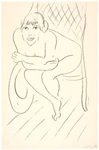Naken kvinne i gyngestol av Henri Matisse