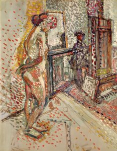 Naken i studioet av Henri Matisse