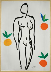 Naken med appelsiner av Henri Matisse