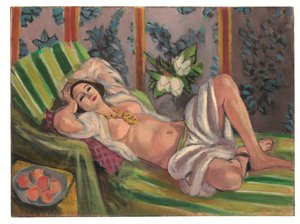 Liggende odalisk med magnolier av Henri Matisse
