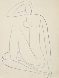 Sittende kvinnefigur av Henri Matisse