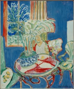 Liten interiør i blått av Henri Matisse