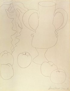 Stilleben med mugge og fersken av Henri Matisse
