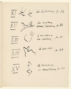Billedtabell 3. Fra «Jazz». S. 151 av Henri Matisse