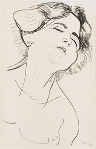 Kvinnehode med lukkede øyne av Henri Matisse