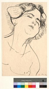 Kvinnehode, lukkede øyne av Henri Matisse