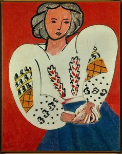 Den rumenske blusen 1940 (olje på lerret) av Henri Matisse