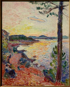 Afternoon tea i Saint-Tropez-bukten, 1904 (olje på lerret)