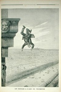 A Suicide at the Arc de Triomphe, fra Le Petit Journal, 8. mai 1898 av Henri Meyer