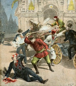 Attentatet på herr Stamboulof, 1895 (illustrasjon)