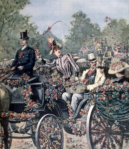 Battle of Flowers Parade, 1891 av Henri Meyer