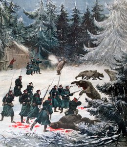 Bjørnangrep, Russland, 1892 av Henri Meyer