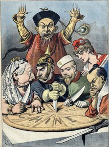 Kina - kaken til konger og... av keisere Karikatur, 1898