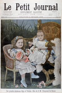 Storhertuginnene Olga og Tatiana av Russland, 1899 av Henri Meyer