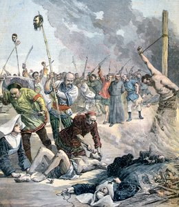 Massakrer i Kina, 1891 av Henri Meyer