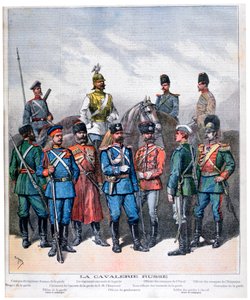 Russisk kavaleri, 1892 av Henri Meyer