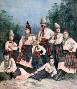 Russiske sangere, 1891 av Henri Meyer