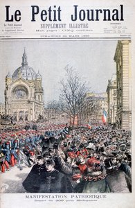Franske troppers avgang til Madagaskar, Paris, 1895 av Henri Meyer