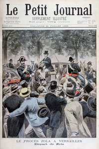 Émile Zolas avgang fra Versailles, 1898 av Henri Meyer
