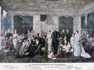 Kongefamilien i Danmark, 1891 av Henri Meyer