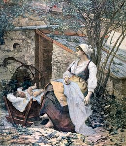 Ung mor, 1891 av Henri Meyer